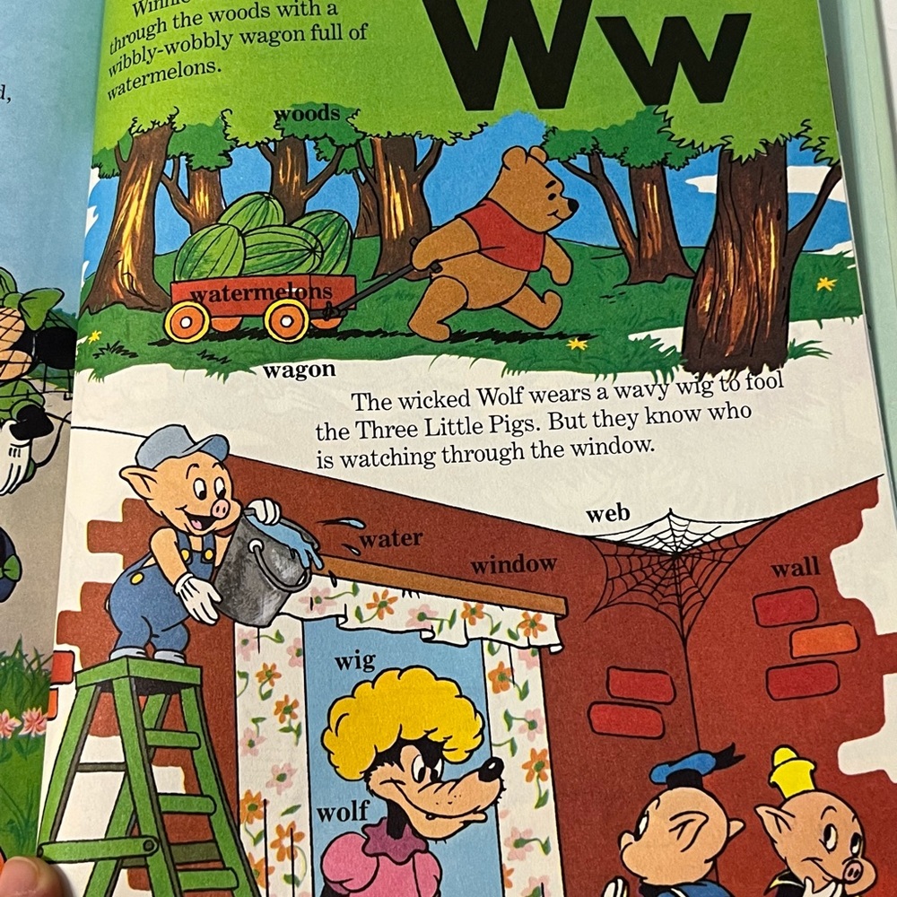 Walt Disney Fun Learn Library Volume 1 Alphabet A-Z Illustrated Hardcover - Picture 7 of 9